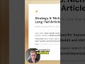 Amazon FBA Marketing strategy 5 - Unlock Niche Traffic - Hyper Specific Long Tail Keywords