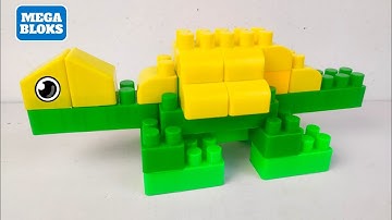 ( TOYS ASMR ) How to Make Turtle From Mega Lego Blocks BUILDING ASMR SATISFYING DIY