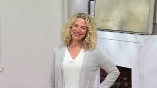 Barefoot Dreams CozyChic Ultra Lite Pointelle Cardigan on QVC screenshot 4