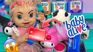 BABY ALIVE Danielle uses Mommy’s Credit card to buy toys! 😠