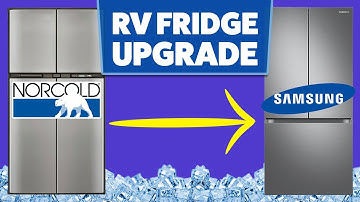 RV FRIDGE SWAP - Norcold 2118 to Samsung RF18 - Absorption Refrigerator Died So We Went Residential