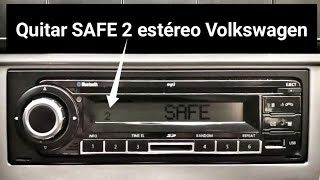 Quitar SAFE 2 de estereo Volkswagen VW (introducir código de desbloqueo) (Gol, Saveiro, etc )