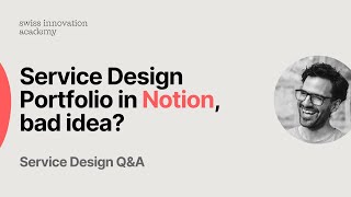 Service Design Portfolio with Notion