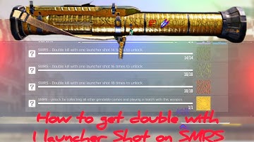 Double kill with one launcher Shot on SMRS for Gold cammo   #callofdutymobile #codm • tips •  tricks