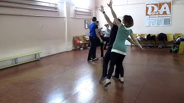 Zouk class in dance studio DancA 04 05 15 связочка  йо йо и выход на авио