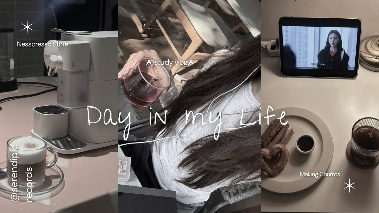 Daily vlog|Nespresso store☕️🪧| Making churros 👩🏼‍🍳🤍|Trying samgyetang noodles🍜🍗