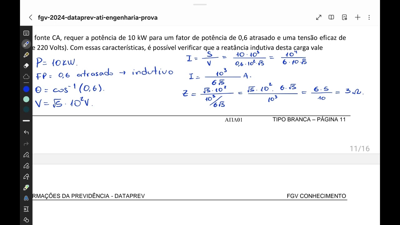 DATAPREV 2024 (FGV) Q51 CIRCUITOS ELÉTRICOS PARA CONCURSO PÚBLICO