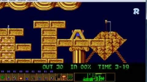 Lemmings my custom level EXTRA 2 Train your lemmings