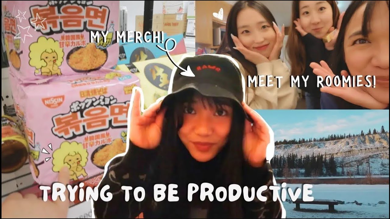 (try) Productive vlog 🍜: opening up, streaming routine, roomies, Life in the Yukon