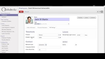 How to create new employee in HR module of OpenERP
