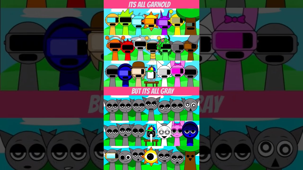 Incredibox Sprunki But All Garnold Vs Gray Viralshort