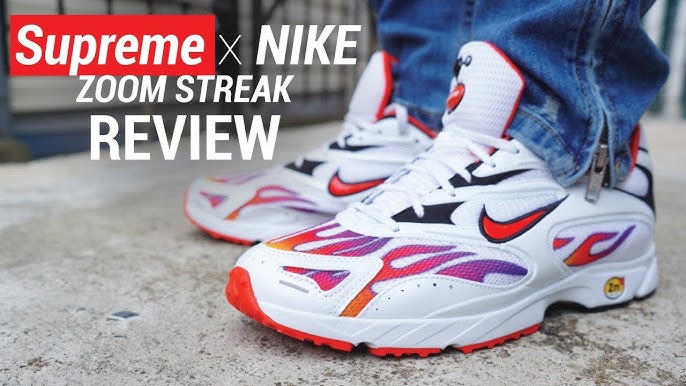 Pilar abuela soltar Supreme x Nike Zoom Streak Spectrum Plus "Habanero Red": Review & On-Feet -  YouTube