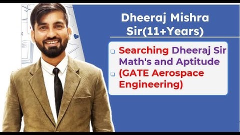 GATE Aerospace 2025 | How to get Dheeraj Mishra Sir Content for Free ?| Complete Information