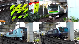 Yokosuka Line Shonan Shinjuku Line Sotetsu Line Crossing, Ota-ku, Tokyo.