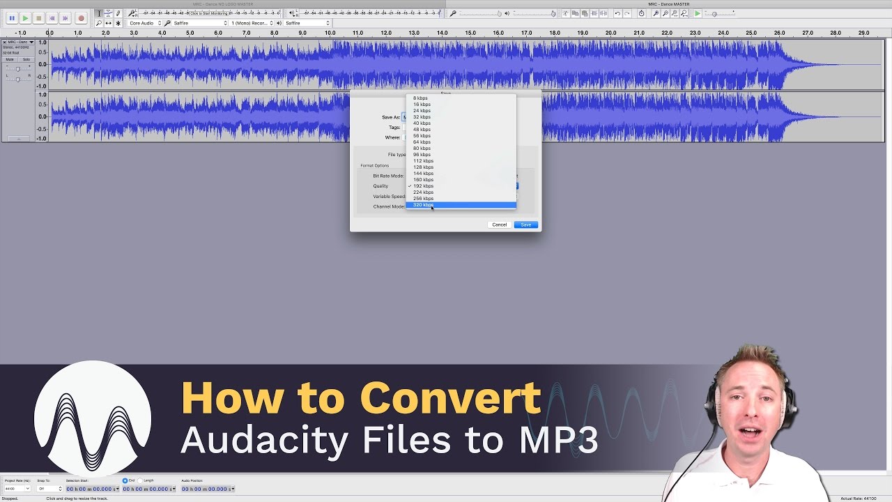 Update How to Convert Audacity Files to MP3
