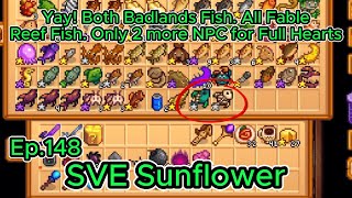 Stardew Valley Sunflower Ep148 Y3 Fall- 15-16: Yay! Both Badlands Fish. All Fable Reef Fish.