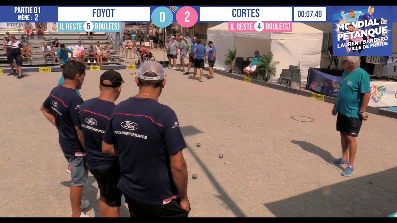 Miniature : Partie 01 FOYOT vs CORTES : Mondial à pétanque Laurent BARBERO Ville de Fréjus 2021