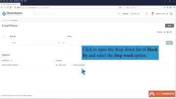 How to block emails containing the Stop word in DirectAdmin   HostNamaste