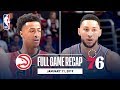 Full Game Recap Hawks Vs 76ers Collins And Huerter Combine For 54 Points 