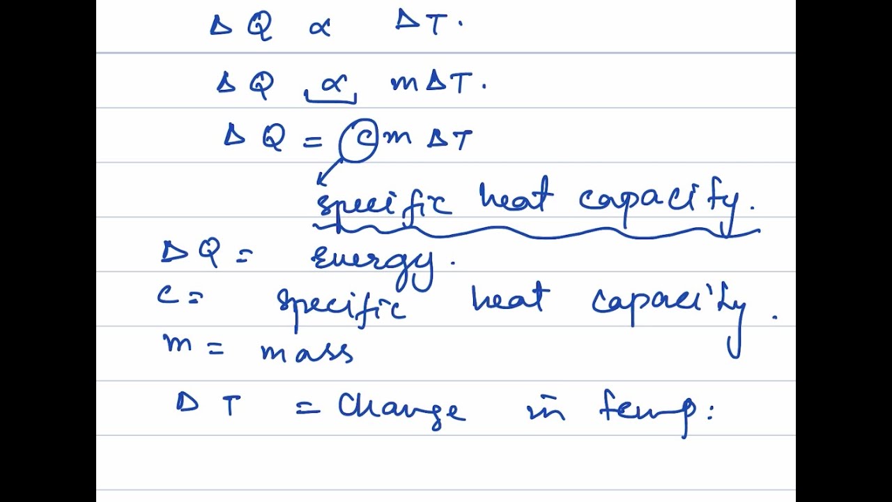 OLevels/IGCSE Specific Heat Capacity and Specific Latent Heat YouTube
