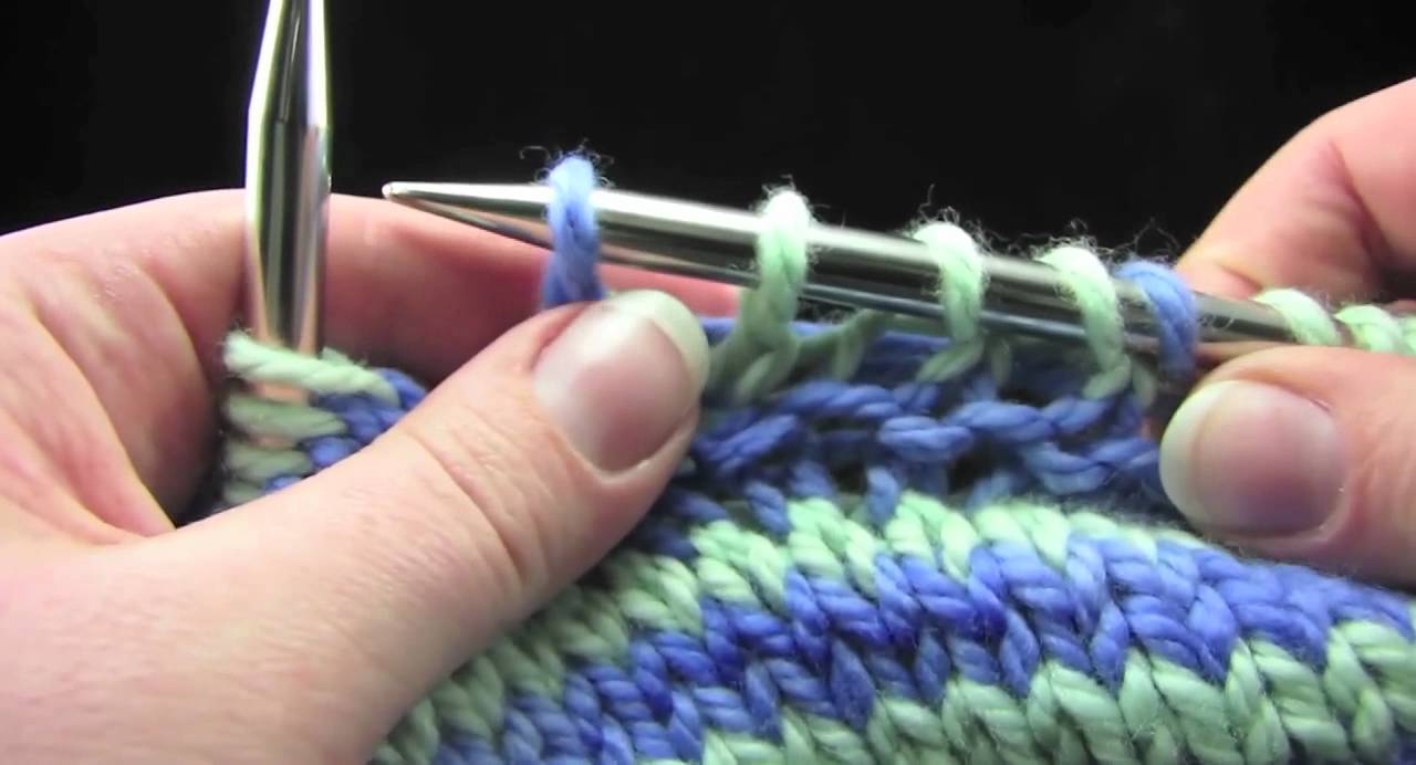 Knitfreedom Fair Isle Tutorial How To Knit With 2 Colors