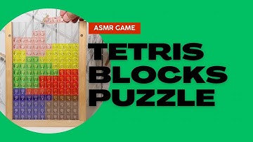 SATISFYING ASMR GAME TETRIS BLOCKS PUZZLE