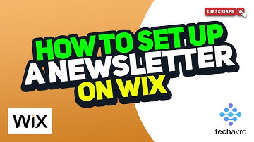 How to Set Up a Newsletter on Wix 2025