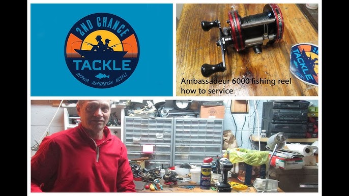 ABU Ambassadeur 7000 made in Sweden fishing reel how to take apart