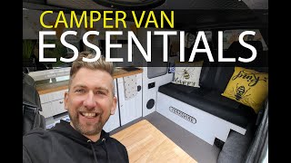 ESSENTIAL Camper Van ACCESORIES Part 3  VW T6 Camper Van