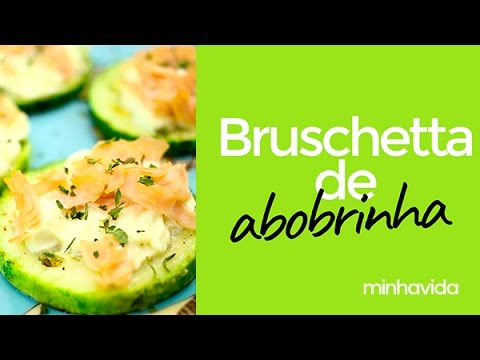 BRUSCHETTA DE ABOBRINHA: UMA OPÇÃO SAUDÁVEL E DELICIOSA