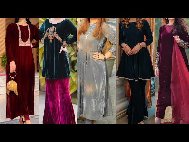 50+ Latest Velvet Gown Dress Design Ideas for Ladies in Winter | Designer  Velvet Collection 2022-23 | Velvet dress designs, Velvet clothes, Pakistani  dress design