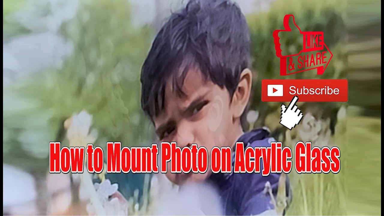 How to mount photo on acrylic glass YouTube