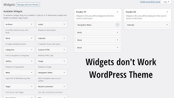 WordPress New Version Widgets doesn