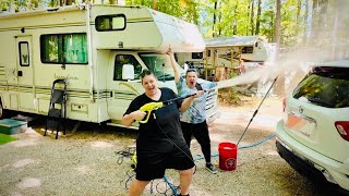 Camp Season’s Almost Over… Let the Cleanup & Packup Begin! 🧽🚐🍂 | Home Vlog Cooking