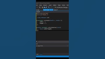 Area of Rectangle | Object Oriented Programming | C++ Language #shorts