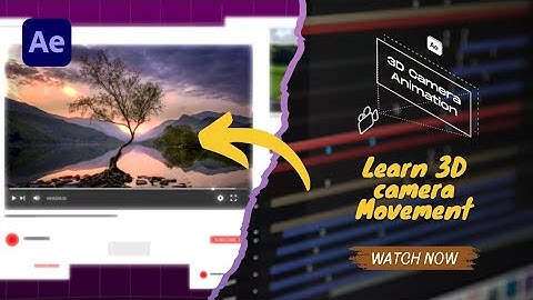 After Effects 3D Camera Movement Tutorial in Tamil | Free Project Files & Assets