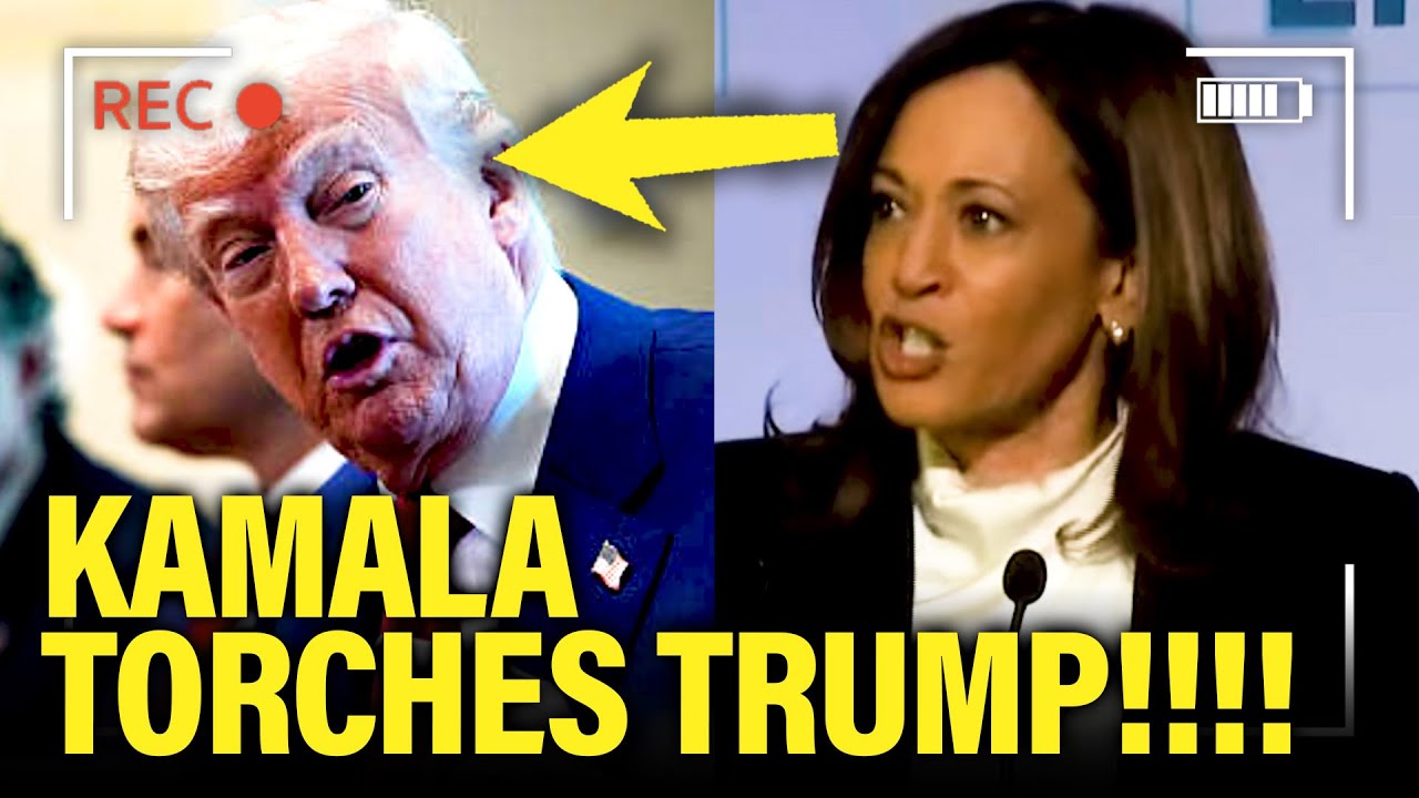Kamala BREAKS HER SILENCE and TORCHES Trump