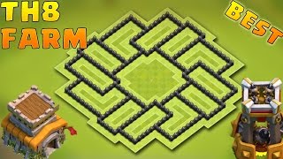 Best Town Hall 8 (TH8) Farming Base With Replays - Protect Town hall And storages