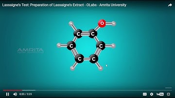 Detection of Elements  Lassaigne