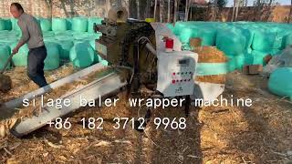 corn stalk forage baling wrapping machine grass silage baler wrapper packing machine by YANGZHOU NUODI MACHINERY CO.,LTD 78 views 1 year ago 30 seconds