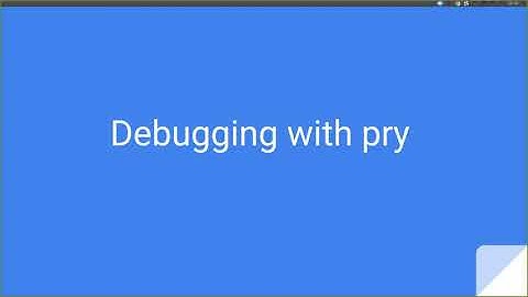 Debugging with pry