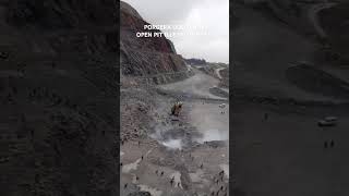 this is how illegal miners trespass the mining safety and enter Porgera gold mine open pit.