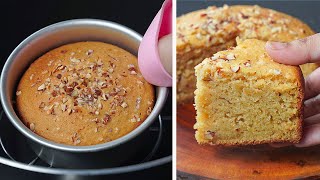 Tea Time Almond Cake Recipe | No Egg No Oven Cake Recipe | Eggless Almond Cake | Yummy