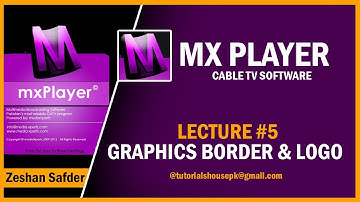 Graphics Border Channel Logo MX Player Lecture 5 In Urdu/Hindi | Tutorials House | Zeshan Safder