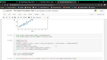 The Spark Foundation Task 1-Jupyter Notebook