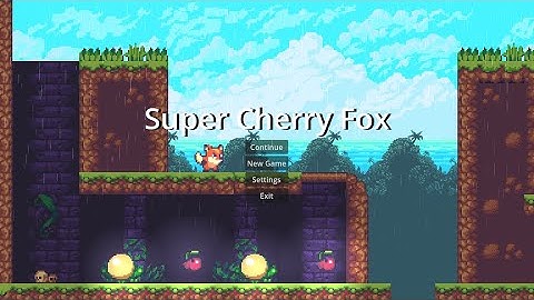 Super Cherry Fox - 2d platformer prototype gameplay godot