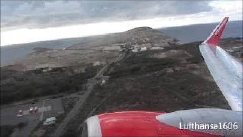 airberlin Boeing 737-800 flight from Las Palmas(LPA) to Leipzig-Halle(LEJ) airport HD/3D