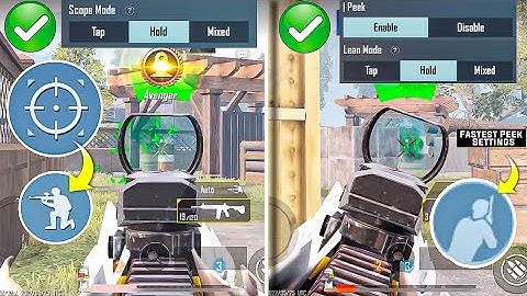 Fastest Peek Setting ✅ & Scope Mode Setting ✅ BGMI/PUBG 🔥😱