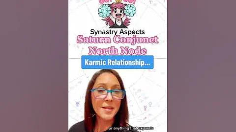 Astrology Compatibility - Saturn Conjunct North Node Relationship Synastry #astrologyjane