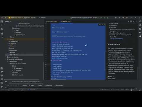 Smart Warehouse Inventory & Reorder Automation System | Spring Boot & MySQL Project